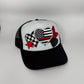 Thin Red Line Heart Trucker Hat | Firefighter Support Hat | Firefighter Wife Trucker Hat | Red, Black & White Heart Hat