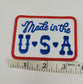 Made in the USA Iron on Patch | Retro Patriotic Embroidered Patch