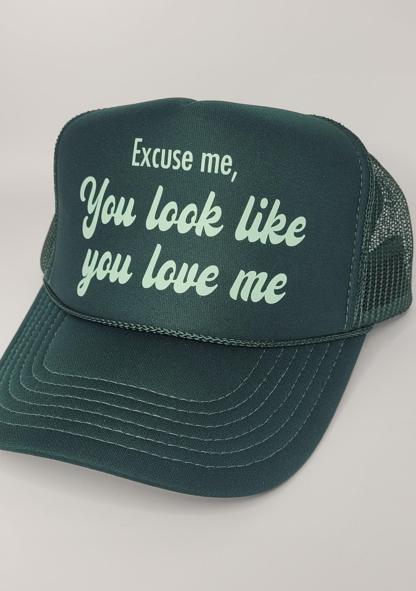 Excuse me, you look like you love me Hat | Cute Trucker Hat Excuse Me You look like you love me Country Music Trucker Hat | Country Girl Hat