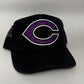Carlsbad High School Trucker Hat | Glitter Vinyl Purple C Logo | School Spirit Cap | 2 Color Options