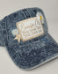 Excuse Me You Look Like You Love Me Distressed Denim Dad Hat | Custom Cute Hat