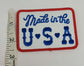 Made in the USA Iron on Patch | Retro Patriotic Embroidered Patch