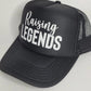 Raising Legends Trucker Hat | Mom Life Hat | Cool Mom Hat | Baseball Mom Cap | Boy Mom Girl Mom Gift | Mother’s Day Gift Idea