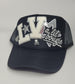 Las Vegas Raiders Inspired Football Trucker Hat | LV Lil Bougie Custom Hat