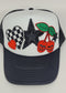 Halloween Rocker Vibes - Custom Patch Black Trucker Hat - Fall Edition