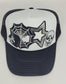Trucker Hat Spooky Sequin Halloween  | Skull, Web, and Star Patch Design