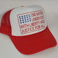 Patriotic USA Trucker Hat – One Nation Under God Hat – 4th of July Hat – American Flag Hat – Red White Blue Mesh Hat – Liberty Hat