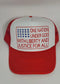 Patriotic USA Trucker Hat – One Nation Under God Hat – 4th of July Hat – American Flag Hat – Red White Blue Mesh Hat – Liberty Hat