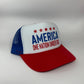 America Trucker Hat | One Nation Under God | Patriotic 4th of July Hat | Red White Blue USA Hat | Independence Day Cap
